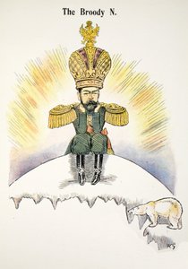 Die Brütende N, Illustration aus Das Struwwelpeter Alphabet, Vers von Harold Begbie von Francis Carruthers Gould
